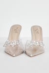 Shop_THE NICHE LABEL_White Stone Embellished Bejewelled Pumps _at_Aza_Fashions