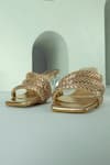 Shop_THE NICHE LABEL_Gold Stone Embellished Beyonce Heels