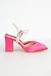 Buy_THE NICHE LABEL_Pink Stone Embellished Frida Strap Heels 