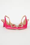 Buy_THE NICHE LABEL_Pink Stone Embellished Kitty Ko French Heels _at_Aza_Fashions