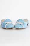 Shop_THE NICHE LABEL_Blue Stone Embellished Maya Cord Mules _Online_at_Aza_Fashions