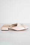 Buy_THE NICHE LABEL_Pink Stone Embellished Maya Knotted Cord Mules _Online_at_Aza_Fashions