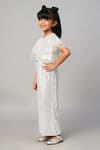 LIL DRAMA_White Sequin Embellished Jumpsuit_Online_at_Aza_Fashions