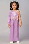 Buy_LIL DRAMA_Purple Sequin Embellished Jumpsuit _Online_at_Aza_Fashions