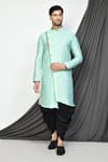 Buy_Arihant Rai Sinha_Green Kurta Jacquard Woven Botanical And Patiala Pant Set _at_Aza_Fashions