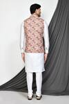 Shop_Arihant Rai Sinha_Multi Color Taffeta Wildflora Print Nehru Jacket _at_Aza_Fashions