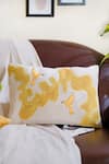 Buy_Mid July Home_Off White Premium Velvet Abstract And Bird Hand Embroidered Cushion Cover _at_Aza_Fashions