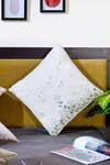 Mid July Home_Off White Premium Velvet Floral Whispers Spring Hand Embroidered Cushion Cover _Online_at_Aza_Fashions