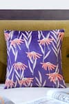 Buy_Mid July Home_Purple Premium Velvet Floral Moonlit Garden Hand Embroidered Cushion Cover _at_Aza_Fashions