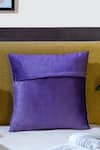 Mid July Home_Purple Premium Velvet Floral Moonlit Garden Hand Embroidered Cushion Cover _Online_at_Aza_Fashions