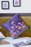 Buy_Mid July Home_Purple Premium Velvet Floral Moonlit Garden Embroidered Cushion Cover _Online_at_Aza_Fashions