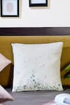 Buy_Mid July Home_Off White Premium Velvet Floral Whispers Spring Hand Embroidered Cushion Cover _at_Aza_Fashions