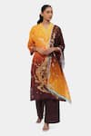 Buy_Satya Paul_Yellow Linen Printed And Embroidered Cherry Petal Polyphony Kurta & Palazzo Set _at_Aza_Fashions