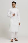 Buy_Aham-Vayam_White Cotton Sequins, Embroidery Kurta And Churidar Set For Kids_Online_at_Aza_Fashions