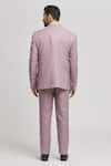 Shop_Aham-Vayam_Pink 110 Suiting Fabric Embroidered Asa Embellished Tuxedo Pant Set _at_Aza_Fashions