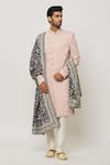 Shop_Aryavir Malhotra_Multi Color Thread Kashmiri Paisley Jaal Embroidered Dupatta_Online_at_Aza_Fashions