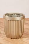 Shop_Mason Home_Gold Pvc Grove Textured Planter_at_Aza_Fashions