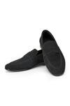 Buy_Shutiq_Black Rawhide Solid Slip-on Shoes _at_Aza_Fashions