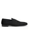 Buy_Shutiq_Black Rawhide Solid Slip-on Shoes _Online_at_Aza_Fashions