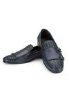 Buy_SHUTIQ_Blue Zaar Solid Leather Slip-on Shoes _at_Aza_Fashions