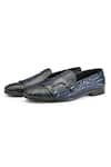 SHUTIQ_Blue Zaar Solid Leather Slip-on Shoes _Online_at_Aza_Fashions