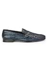 Buy_SHUTIQ_Blue Zaar Solid Leather Slip-on Shoes _Online_at_Aza_Fashions