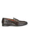 Buy_SHUTIQ_Brown Embellished Cobain Coal Textured Pattern Shoes_Online_at_Aza_Fashions