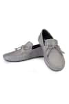 Buy_SHUTIQ_Grey Coenn Croco Leather Knotted Shoes _at_Aza_Fashions