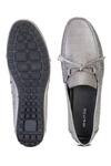 Shop_SHUTIQ_Grey Coenn Croco Leather Knotted Shoes _at_Aza_Fashions