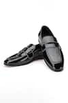 Buy_Shutiq_Black Crocia Amber Piping Work Shoes _at_Aza_Fashions
