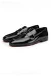 Shutiq_Black Crocia Amber Piping Work Shoes _Online_at_Aza_Fashions