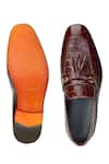 Buy_SHUTIQ_Maroon Nino Textured Pattern Shoes _Online_at_Aza_Fashions