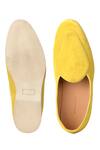 Shop_SHUTIQ_Yellow Embroidered Otimo Border Shoes_at_Aza_Fashions