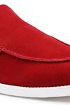 Buy_SHUTIQ_Red Embroidered Otimo Suede Shoes _Online_at_Aza_Fashions