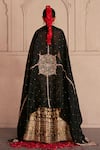 Shop Weaver Story Black Silk, Organza, Kota Persian Florid Zardozi Embroidered Lehenga Blouse Set Online at Aza Fashions Shop_Weaver Story_Black Silk, Organza, Kota Persian Florid Zardozi Embroidered Lehenga Blouse Set _Online_at_Aza_Fashions