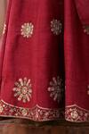 Shop Weaver Story Red Silk, Organza Embroidery, Zari Edelweiss Blossom Zardozi Lehenga Blouse Set Online at Aza Fashions Shop_Weaver Story_Red Silk, Organza Embroidery, Zari Edelweiss Blossom Zardozi Lehenga Blouse Set _Online_at_Aza_Fashions