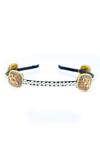 Shop_Foot Fuel_Gold Beads, Crystals Embellished Brooch Hair Band _at_Aza_Fashions