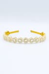 Shop_Foot Fuel_Gold Beads, Crystals And Embellished Hairband _at_Aza_Fashions
