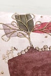 Shop_Mid July Home_Pink Premium Velvet Hand Embroidery Dreamscape Pattern Cushion Cover _at_Aza_Fashions