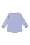 Shop_Rang by Lespetits_Blue Fleece Stella Rossa Star Pattern Sweatshirt  _at_Aza_Fashions