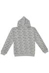 Shop_STELLA ROSSA BY LES PETITS_Grey Fleece Stella Rossa Pattern Hoodie_at_Aza_Fashions