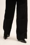 Shop_Siddhant Agrawal_Black Organza, Polyester Timeless Chaos Solid Trouser _Online_at_Aza_Fashions