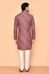 Shop_Arihant Rai Sinha_Purple Soft Cotton Print Baroque Bloom Kurta _at_Aza_Fashions