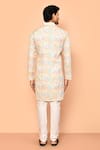 Shop_Arihant Rai Sinha_Cream Soft Cotton Embroidered Thread Straight Kurta _at_Aza_Fashions