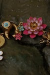 AK-OK_Gold Plated Cut Work Floral Carved Bracelet _Online_at_Aza_Fashions