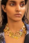 Buy_AK-OK_Gold Plated Carved Garden Of Love Necklace _at_Aza_Fashions