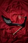Tiesta_Black Chains Faux Vegan Leather Pumps _at_Aza_Fashions