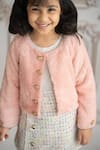 Buy_Ruchika lath label_Pink Faux Fur Textured Full Sleeve Jacket _Online_at_Aza_Fashions