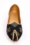 Buy_Aryavir Malhotra_Black Embroidered Geometric Juttis _Online_at_Aza_Fashions