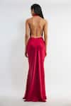 Shop_Deme by Gabriella_Red Satin Plain Deep Cowl Cathy Backless Maxi Dress _at_Aza_Fashions